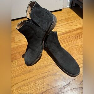 John Varvatos Star USA Black Suede Boots